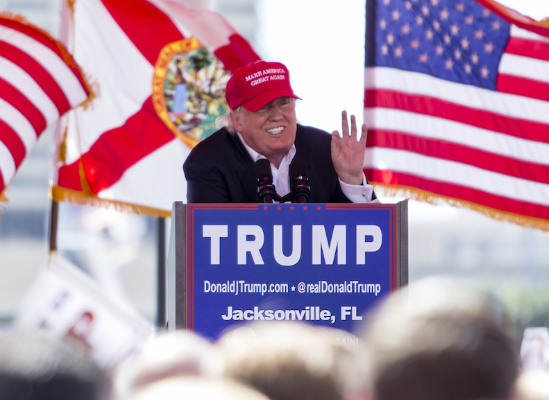 Donald Trump at a campaign rally last month. Dario Steckley / Flickr