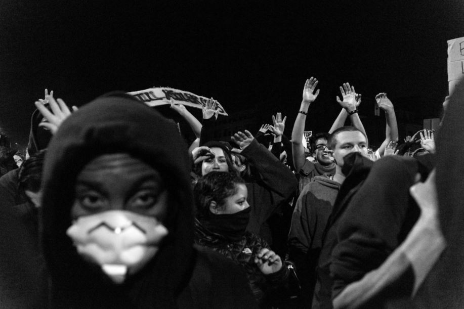 A protest against police brutality in Berkeley, CA in 2014. Annette Bernhardt / Flickr