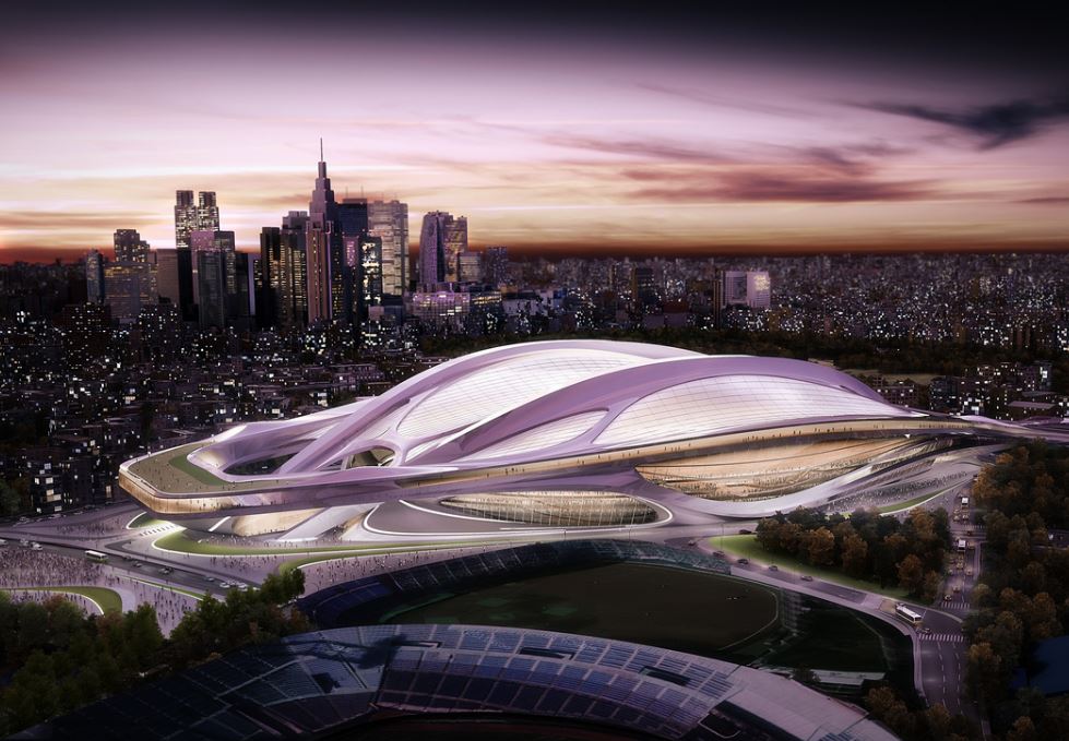 A mock-up of Zaha Hadid's proposal for Japan's new national stadium. ForgeMind ArcheMedia / Flickr