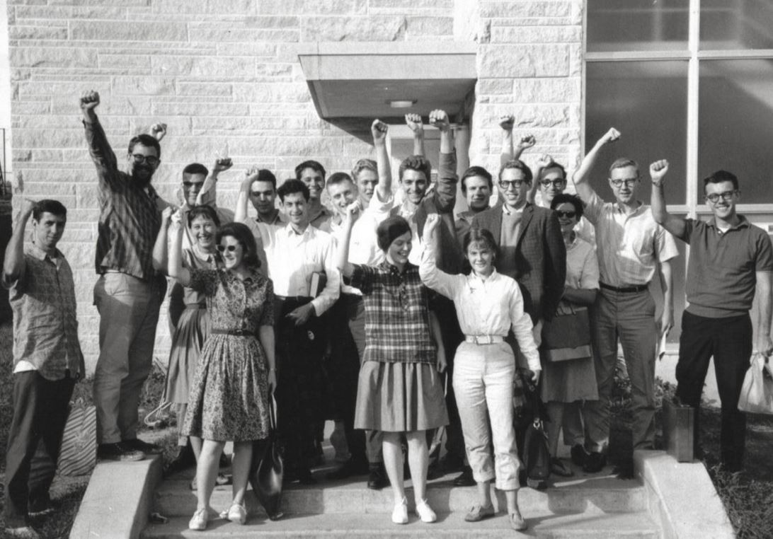 Students for a Democratic Society in Bloomington, Indiana in 1963. C. Clark Kissinger