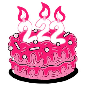 222nd Birthday Cake
